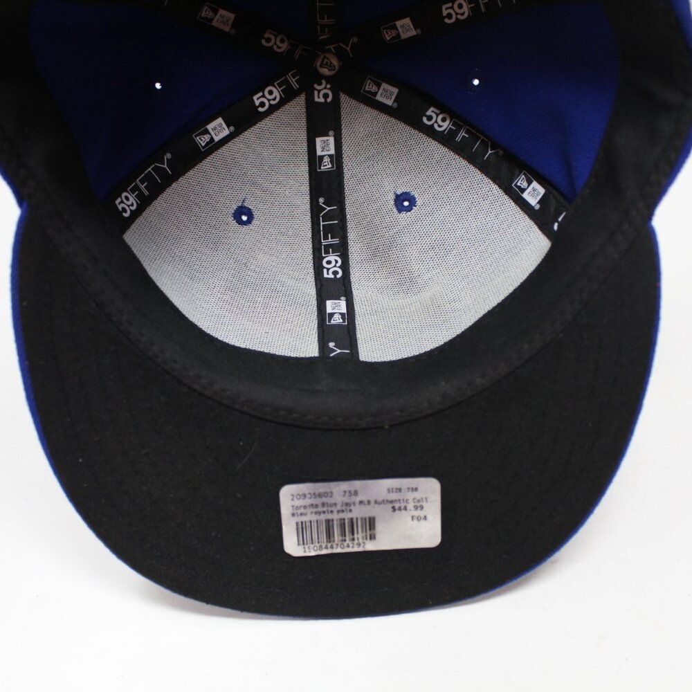 Toronto Blue‎ Jays Hat NWT Fitted 7 5/8 Blue New Era 59FIFTY On-Field MLB Cap - Picture 12 of 13